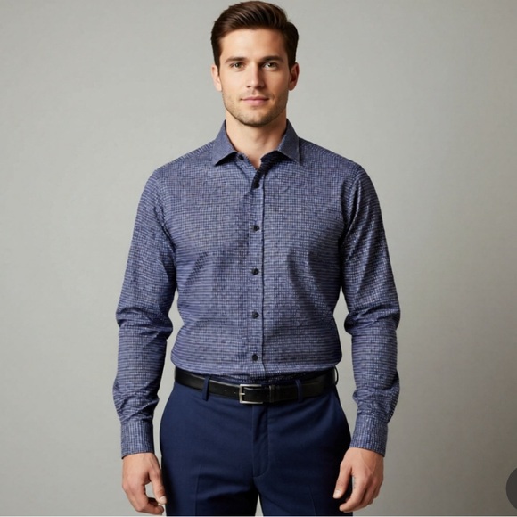 Robert Graham Other - Robert Graham Modern Americana Purple Pattern Long Sleeve Shirt Mens 2XL